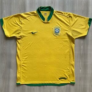 Vintage 2006 Nike Brazil National Team World Cup Home Jersey 
Size XL